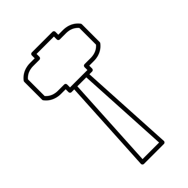 Hammer Vector Icon Signaal Pictogram Vectorillustratie Voor Persoonlijk Commercieel Gebruik — Stockvector