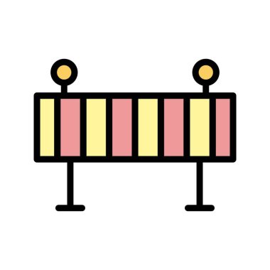 Bariyer vektör simge işareti simge vektör çizim kişisel ve ticari kullanım için..