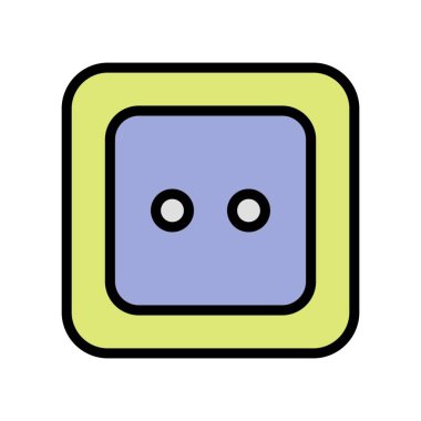 Soket vektör simge işareti simge vektör çizim kişisel ve ticari kullanım için..