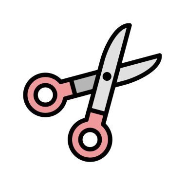 Makas vektör simge işareti simge vektör çizim kişisel ve ticari kullanım için..