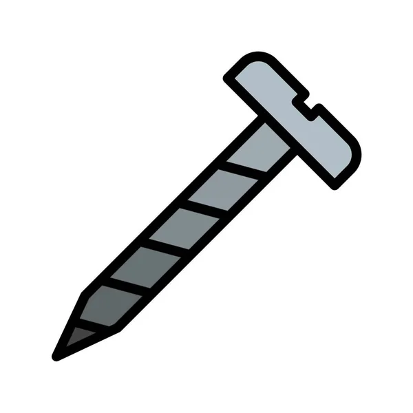 Schrauben Vektor Symbol Symbol Vektor Illustration Für Den Persönlichen Und — Stockvektor