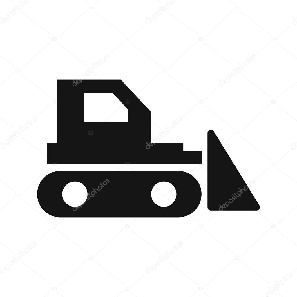Bulldozer Vector Icon Sign Icon Vector Illustration For Personal And Commercial Use..