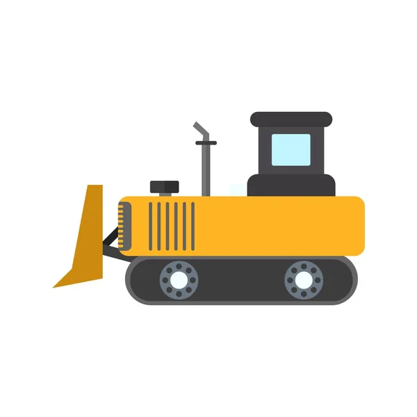 Bulldozer Vektor Icon Zeichen Icon Vektor Illustration Für Den Persönlichen — Stockvektor