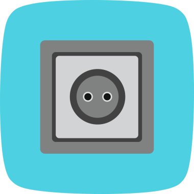 Soket vektör simge işareti simge vektör çizim kişisel ve ticari kullanım için..