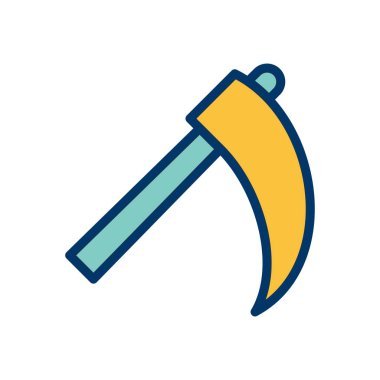 Tırpan vektör simge işareti simge vektör çizim kişisel ve ticari kullanım için..