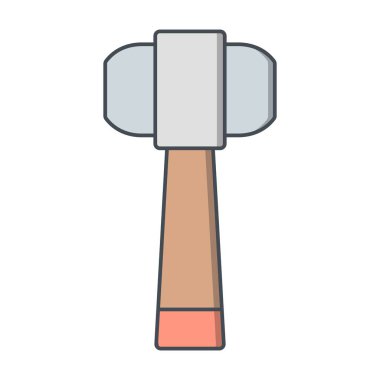 Vektör simge işareti simge vektör çizim kişisel ve ticari kullanım için çekiç..