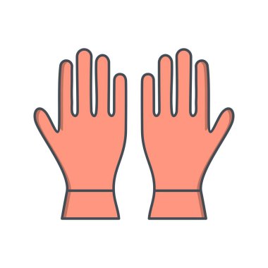 Eldiven vektör simge işareti simge vektör çizim kişisel ve ticari kullanım için..