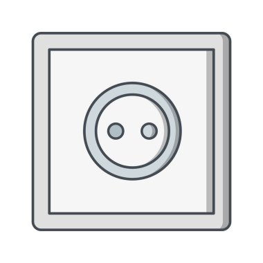 Soket vektör simge işareti simge vektör çizim kişisel ve ticari kullanım için..