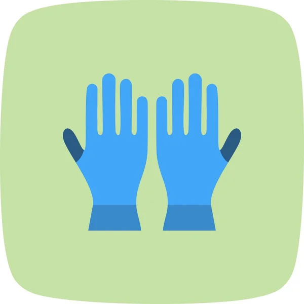 Handschoenen Vector Icon Signaal Pictogram Vectorillustratie Voor Persoonlijk Commercieel Gebruik — Stockvector