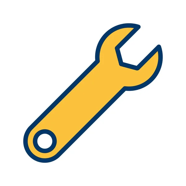 Wrench Vector Icon Sign Icon Ilustración Vectores Para Uso Personal — Vector de stock