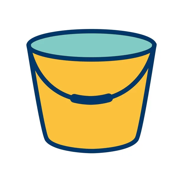 Bucket Vector Icon Sign Icon Ilustración Vectores Para Uso Personal — Archivo Imágenes Vectoriales