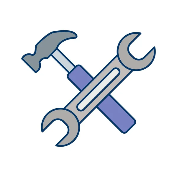 Werkzeuge Vektor Symbol Symbol Vektor Illustration Für Den Persönlichen Und — Stockvektor