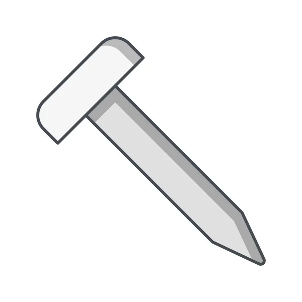 Nagelvektor Symbol Zeichen Symbol Vektor Illustration Für Den Persönlichen Und — Stockvektor