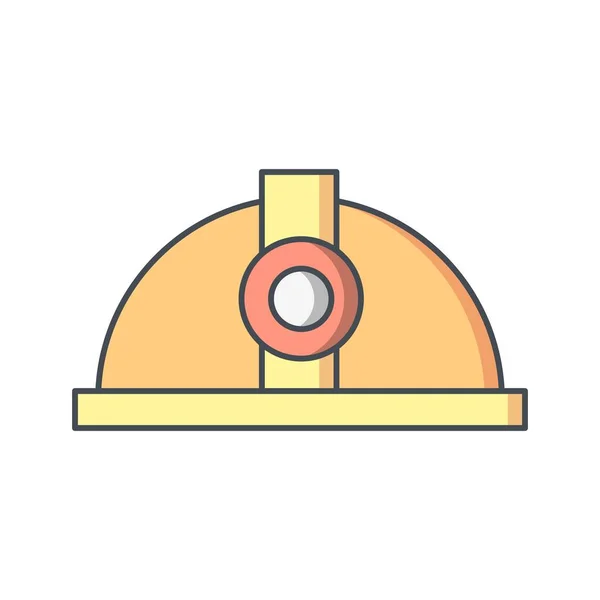 Ilustração Vetor Ícone Sinal Vetor Vetor Capacete Para Uso Pessoal — Vetor de Stock