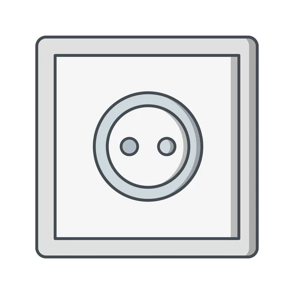 Socket Vector Icon Zeichen Icon Vektor Illustration Für Den Persönlichen — Stockvektor