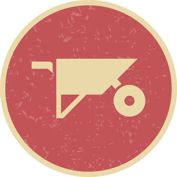 Wheelbarrow Vector Icon Sign Icon Ilustración Vectores Para Uso Personal — Archivo Imágenes Vectoriales