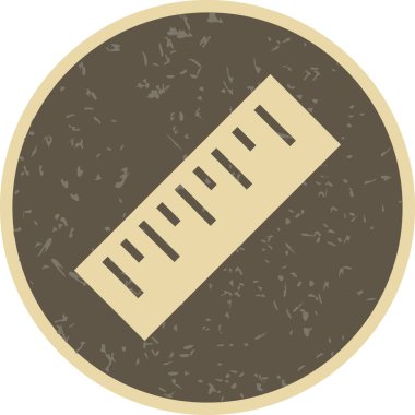 Cetvel vektör simge işareti simge vektör çizim kişisel ve ticari kullanım için..