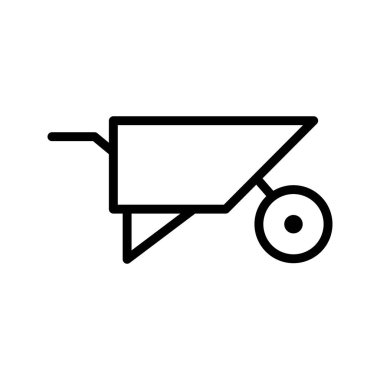 El arabası vektör simge işareti simge vektör çizim kişisel ve ticari kullanım için..