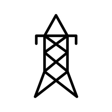 Elektrik Kulesi vektör simge işareti simge vektör çizim için kişisel ve ticari kullanım..