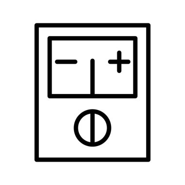 Voltmetre vektör simge işareti simge vektör çizim kişisel ve ticari kullanım için..