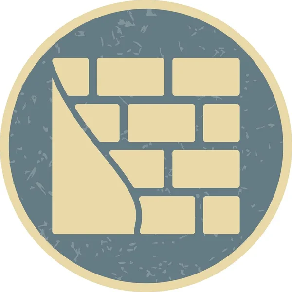 Brick wall Vector Icon Sign Icon Vector Illustration For Personal And Commercial Use..