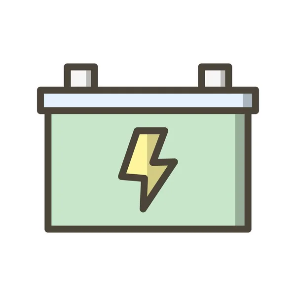 Batterij Vector Icon Signaal Pictogram Vectorillustratie Voor Persoonlijk Commercieel Gebruik — Stockvector