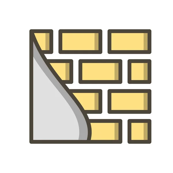 Brick wall Vector Icon Sign Icon Vector Illustration For Personal And Commercial Use..