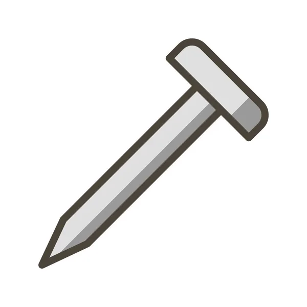 Nagelvektor Symbol Zeichen Symbol Vektor Illustration Für Den Persönlichen Und — Stockvektor