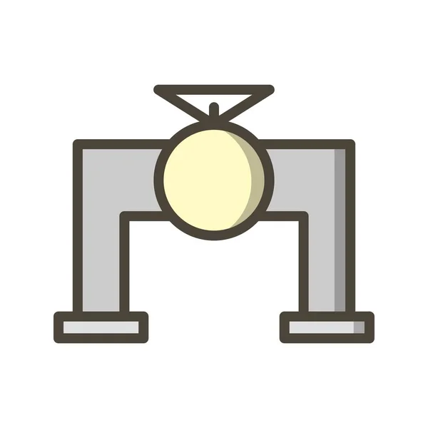 Ventil Vektor Symbol Symbol Vektor Illustration Für Den Persönlichen Und — Stockvektor