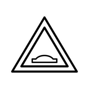 Vektör kambur köprü yol işareti ICO