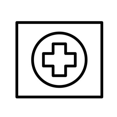 Vektör Hospiatal yol işareti ICO