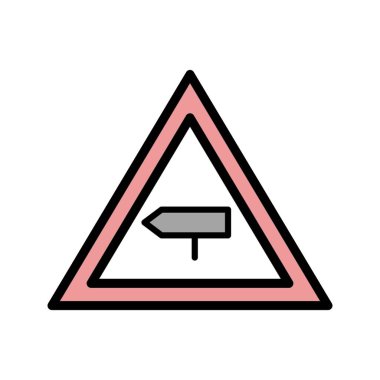 Vektör ana çapraz yol yol işareti ICO