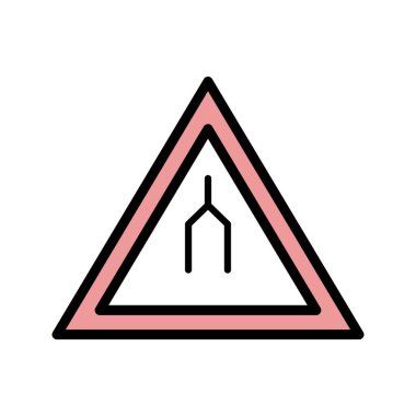 Vektör bölünmüş yol işareti ICO biter