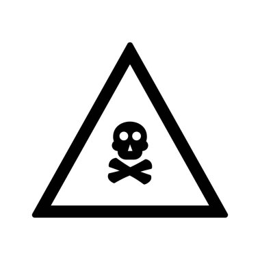 Vektör zehirli gaz yol işareti ICO