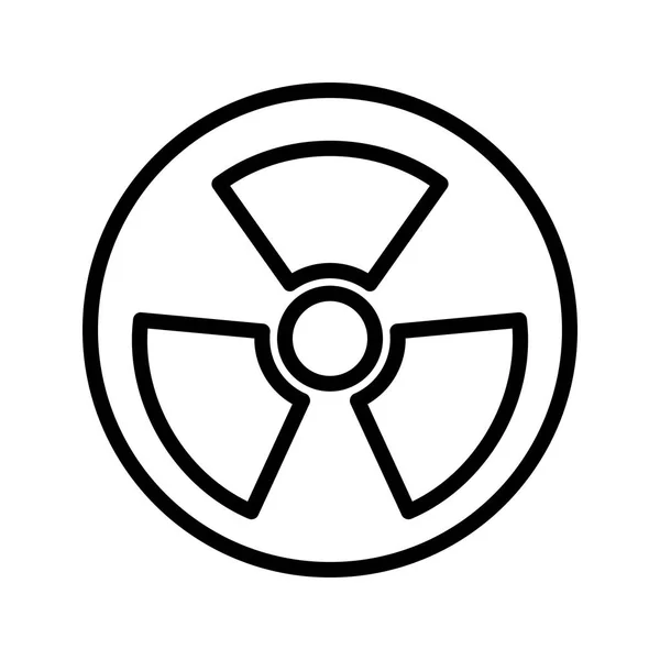 Векторный Радиоактивный Дорожный Знак Ico — стоковый вектор