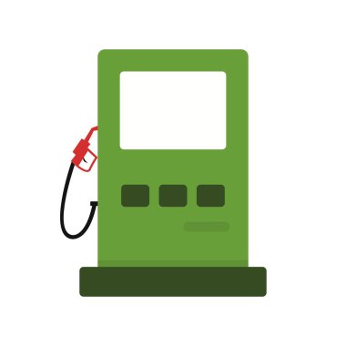 Vektör akaryakıt istasyonu yol işareti ICO