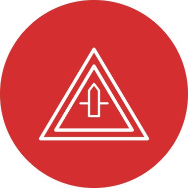 Vektör küçük Cross Road işareti ICO