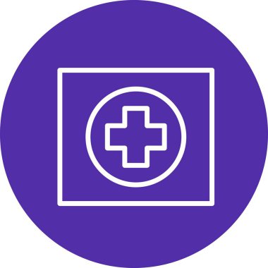 Vektör Hospiatal yol işareti ICO