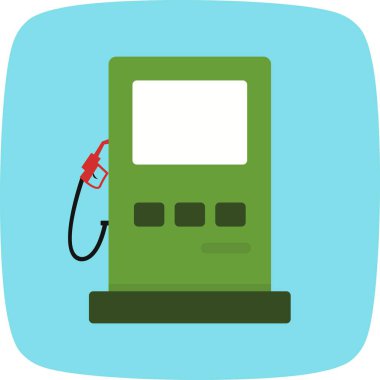 Vektör akaryakıt istasyonu yol işareti ICO