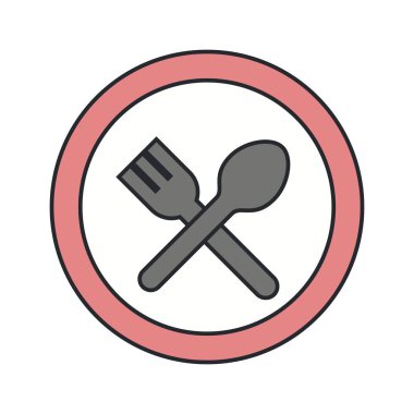 Vektör Resutrent yol işareti simgesi