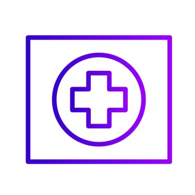 Vektör Hospiatal yol işareti ICO