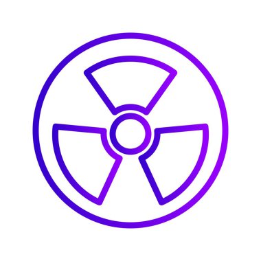 Vektör radyo aktif yol işareti ICO