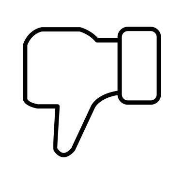 Vektör simge işareti simge vektör çizim kişisel ve ticari kullanım için sevmemek..