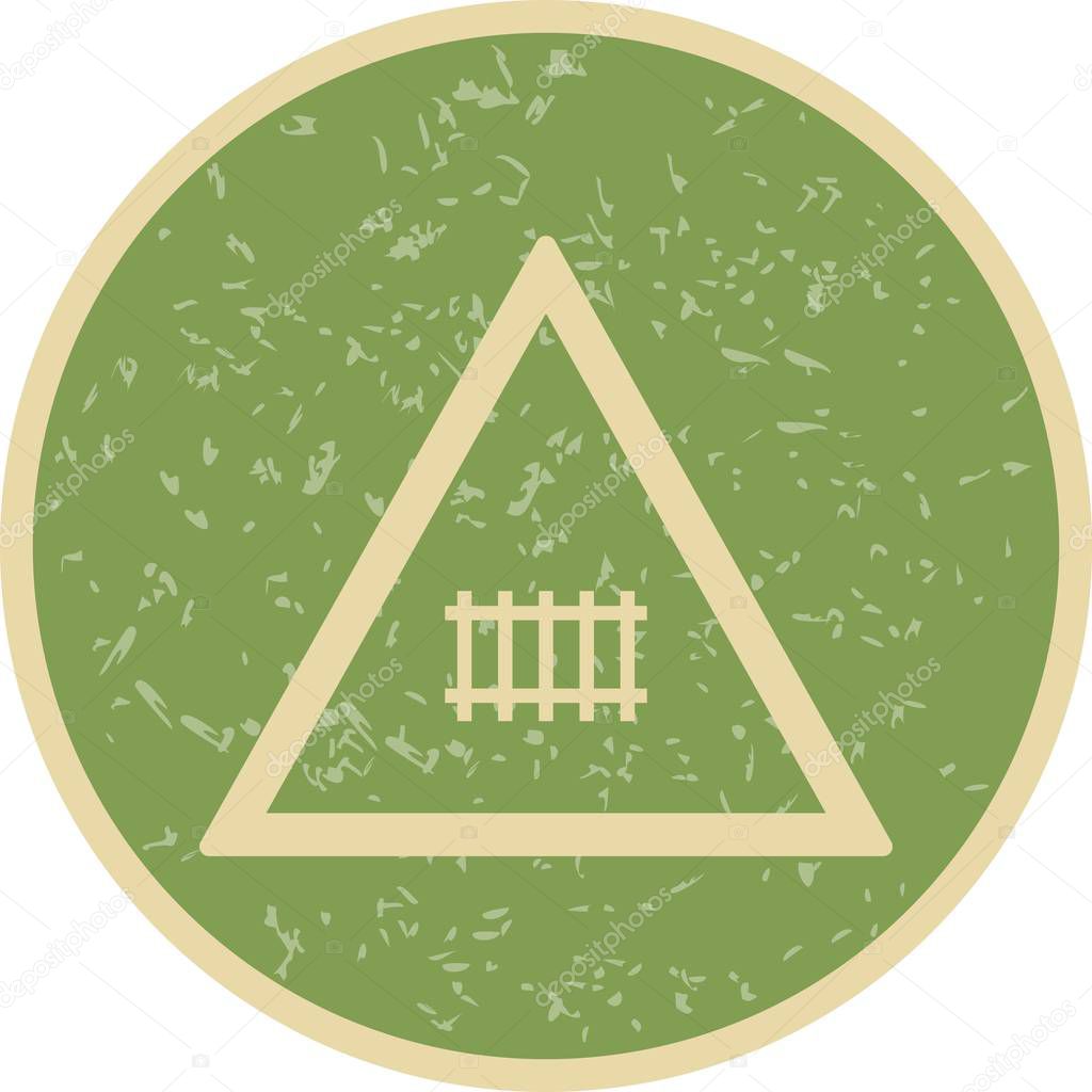 Vector Level Crossing With Gate Road Sign Ico Premium Vector In Adobe Illustrator Ai Ai Format Encapsulated Postscript Eps Eps Format