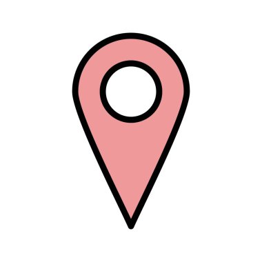 Konumu vektör simge işareti simge vektör çizim kişisel ve ticari kullanım için..