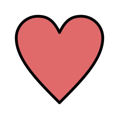 En sevdiğim vektör simge işareti simge vektör çizim kişisel ve ticari kullanım için..