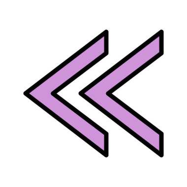 Önceki vektör simge işareti simge vektör çizim kişisel ve ticari kullanım için..