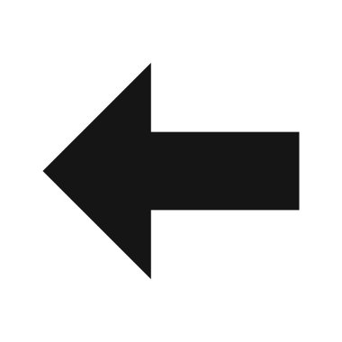 Sol vektör simge işareti simge vektör çizim kişisel ve ticari kullanım için..