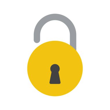 Vektör simge işareti simge vektör çizim kişisel ve ticari kullanım için kilidini..