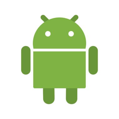 Android vektör simge işareti simge vektör çizim kişisel ve ticari kullanım için..